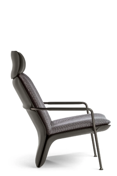 ARABESQUE - Upholstered armchair with headrest by Poltrona Frau - view 3